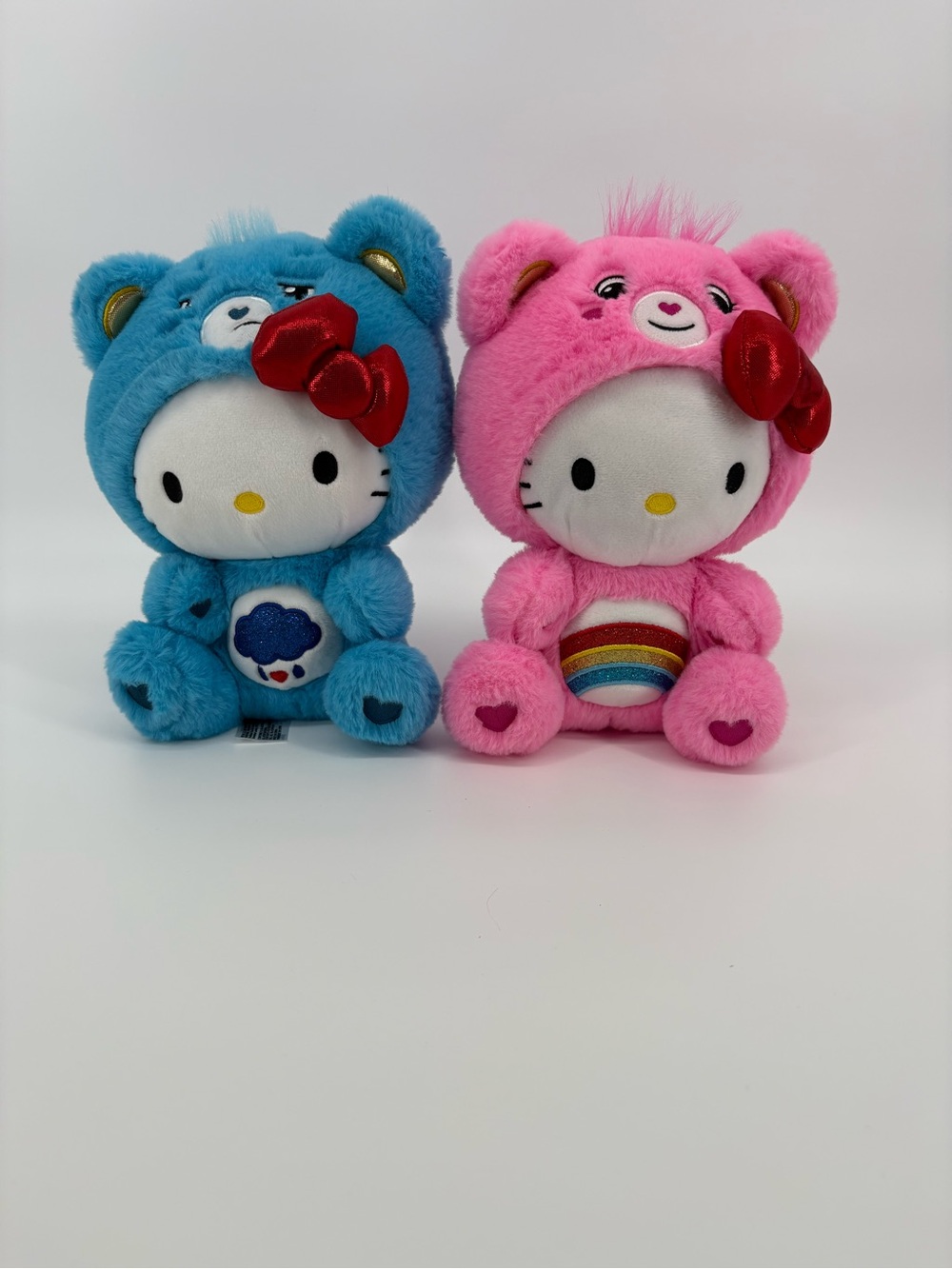 Care Bears Hello Kitty Plush Pair - Blue & Pink